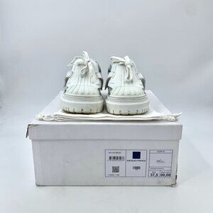 Christian Dior Dior-ID White Thick-Soled Lace-Up Sneakers Womens 37.5